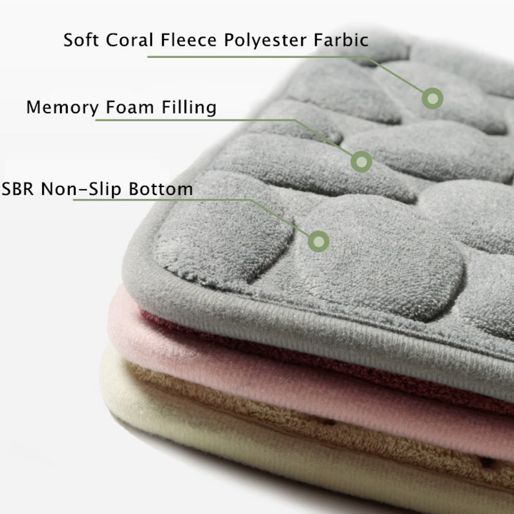 Lisbon Cobblestone Bath Mat